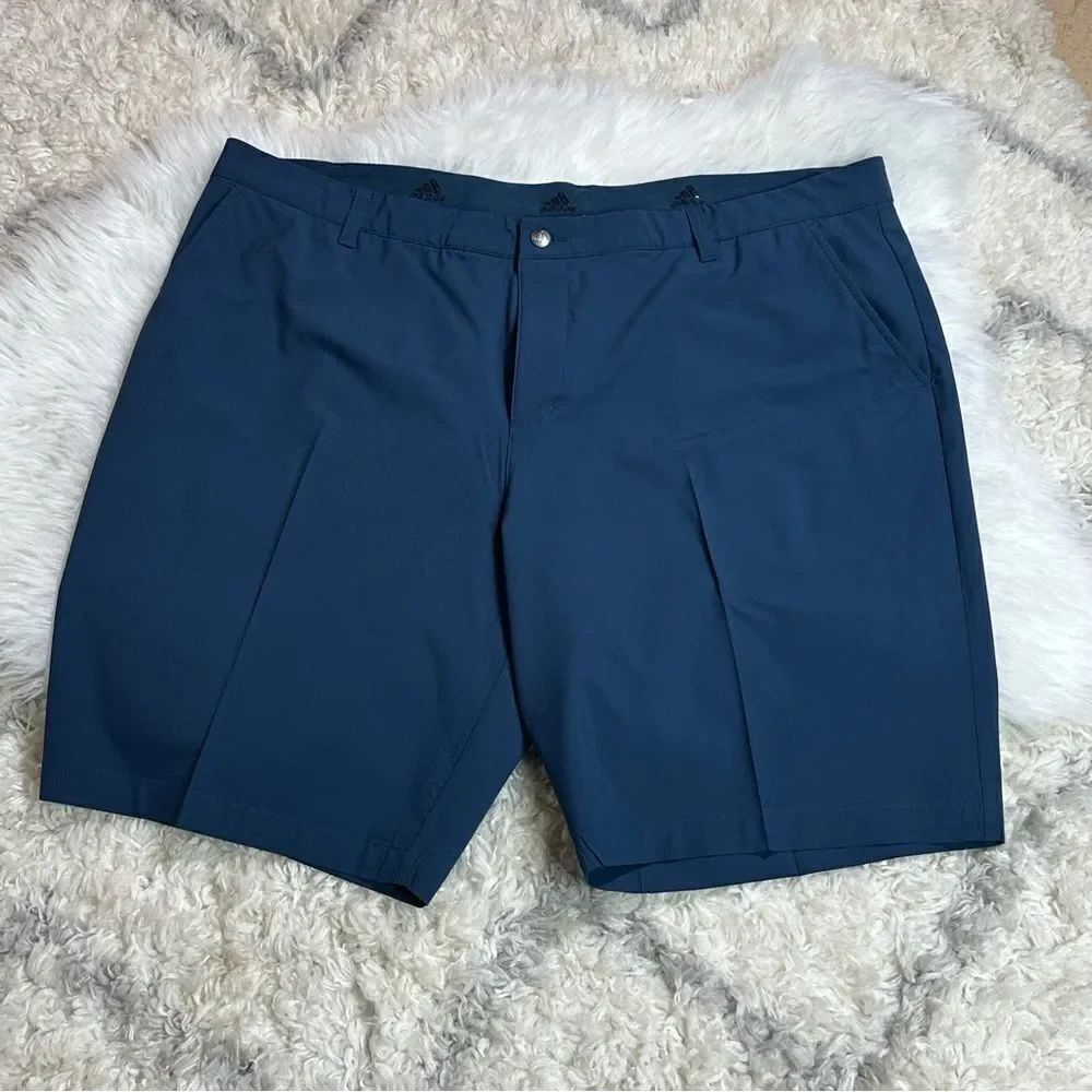 Adidas Blue Flat Front Tailored Shorts